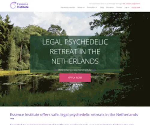 Essence.nl(Psychedelic psilocybin retreat netherlands) Screenshot
