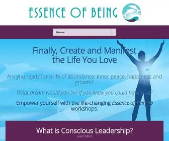 Essenceofbeing.com(Essence Of Being) Screenshot