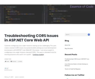 Essenceofcode.com(Random Thoughts on Software Development) Screenshot