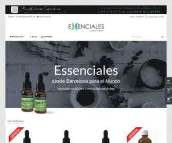 Essenciales.com(Comprar aceites esenciales puros y ecológicos) Screenshot