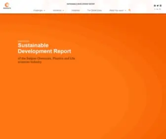 Essensciaforsustainability.be(Essenscia Sustainable Development Report 2019) Screenshot