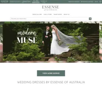 Essensedesigns.com(Designer Wedding Dresses) Screenshot