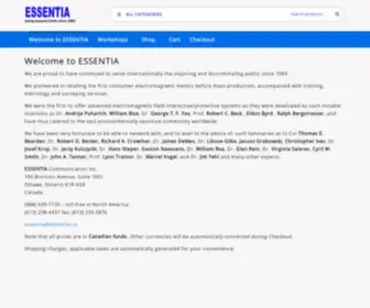 Essentia.ca(Going beyond the limit since 1983) Screenshot