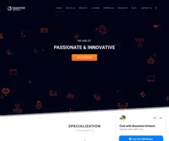 Essential-Infotech.com(Essential infotech) Screenshot