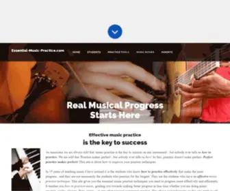 Essential-Music-Practice.com(Essential music practice techniques for all instruments) Screenshot