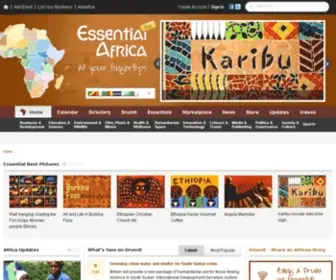 Essentialafrica.com(Africa directory) Screenshot