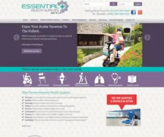 Essentialaruba.com(Medical Supplies & Mobility Equipment Rentals in Aruba) Screenshot