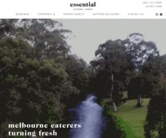 Essentialcatering.com.au(Catering Melbourne) Screenshot