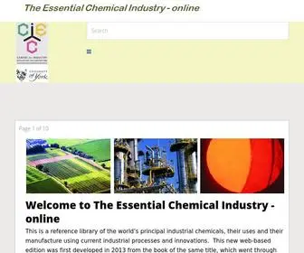Essentialchemicalindustry.org(The essential chemical industry) Screenshot