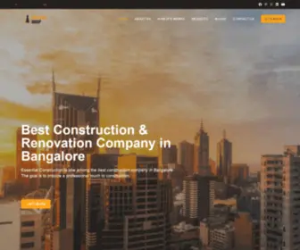Essentialconstruction.in(Essential Construction) Screenshot