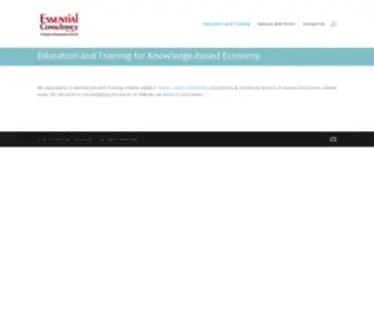 Essentialconsultancy.com(Education and Training) Screenshot