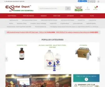 Essentialdepot.com(Sodium Hydroxide) Screenshot