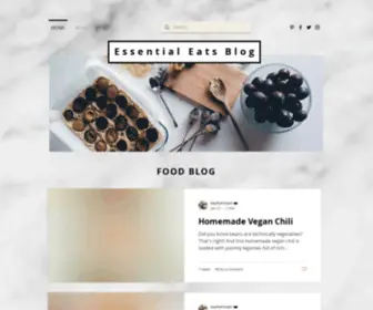 Essentialeatsblog.com(Food Blog) Screenshot