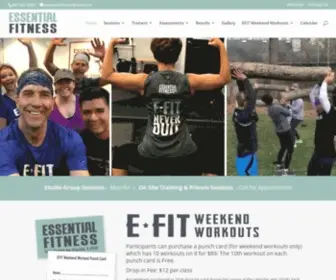 Essentialfitnessnow.com(Essential Fitness) Screenshot