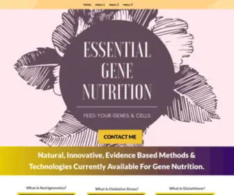 Essentialgenenutrition.com(Essential Gene Nutrition) Screenshot