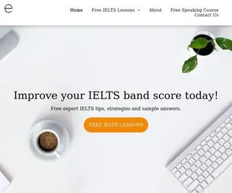 Essentialielts.com(Free IELTS tips and sample answers) Screenshot