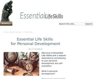 Essentiallifeskills.net(Essential Life Skills.net sidebar2 footer2) Screenshot
