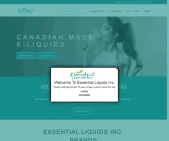 Essentialliquidsinc.com(Essential Liquids Inc) Screenshot