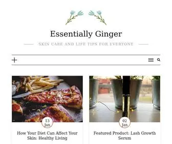 Essentiallyginger.com(Essentially Ginger) Screenshot