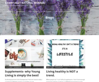 Essentiallynaturalmomma.com(How to live a healthy lifestyle) Screenshot