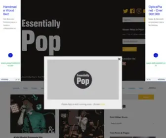 Essentiallypop.com(Pop essentials and a little bit more) Screenshot