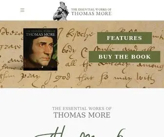 Essentialmore.org(The Essential Works of Thomas More) Screenshot