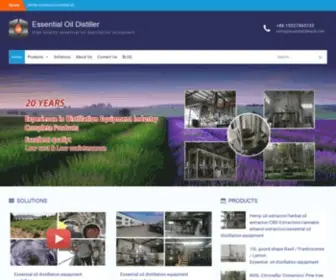 Essentialoilmach.com(Essential Oil Distiller) Screenshot