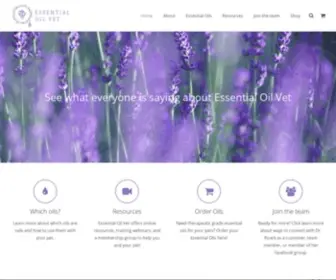 Essentialoilvet.com(Essential Oil Vet) Screenshot