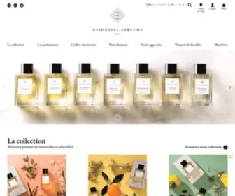 Essentialparfums.com(Essential Parfums collection de parfums naturels et durable) Screenshot