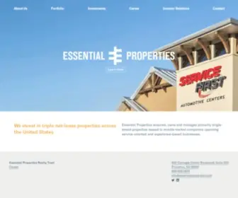 Essentialproperties.com(Single-Tenant Real Estate Firm) Screenshot