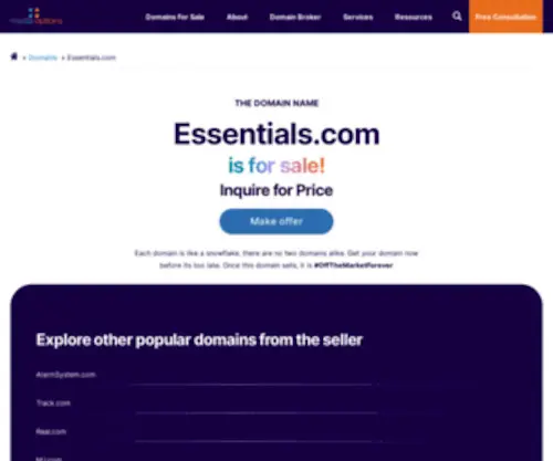 Essentials.com(Essentials) Screenshot