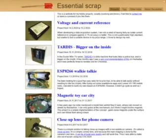 Essentialscrap.com(Essential scrap) Screenshot