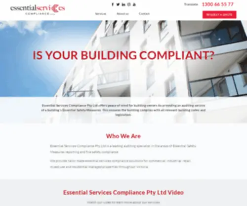 Essentialservicescompliance.com.au(Essential Services Compliance) Screenshot