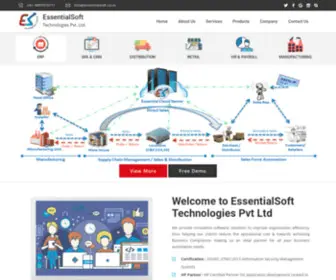 Essentialsoft.co.in(ERP Software) Screenshot