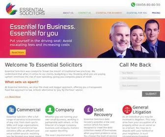 Essentialsolicitors.co.uk(Essential Solicitors LLP) Screenshot