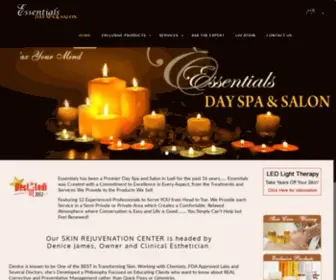 Essentialssalon.com(Essentials Salon and Spa) Screenshot