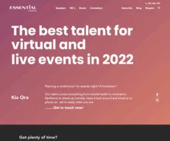 Essentialtalent.co.nz(Essentialtalent) Screenshot