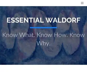 Essentialwaldorf.com(Essential Waldorf) Screenshot