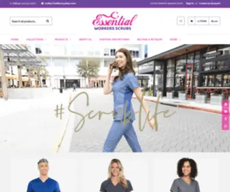 Essentialworkersscrubs.com(Essential Workers Scrubs) Screenshot