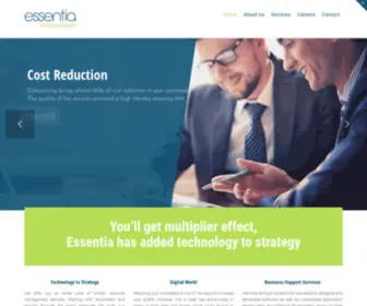 Essentiatechnologies.com(Business & Finance Services) Screenshot