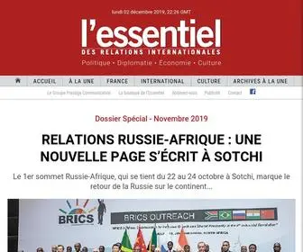 Essentiel-INT.com(Essentiel) Screenshot
