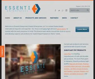 Essentienterprises.com(Wholesale, Distributor of Pet Products) Screenshot