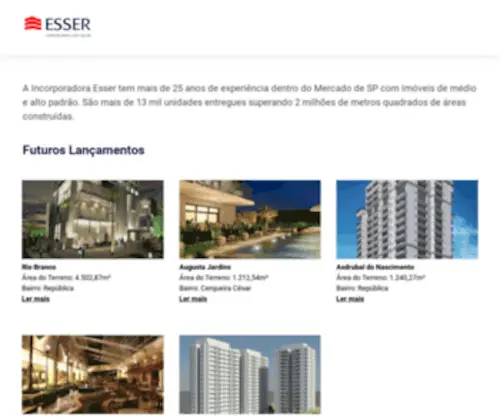 Esser.com.br(Construindo com o valor) Screenshot