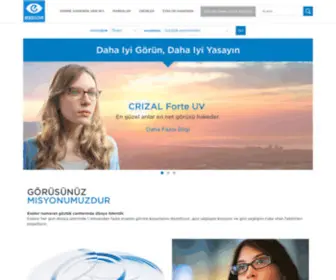 Essilor.com.tr(World leader in prescription lenses) Screenshot