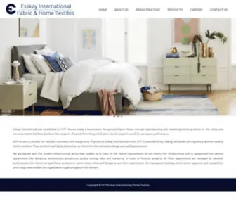 Esskayindia.com(Home Textiles) Screenshot