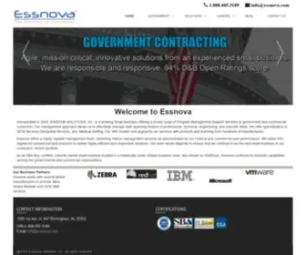 Essnova.com(Premier Technology & Program Support Solutions) Screenshot