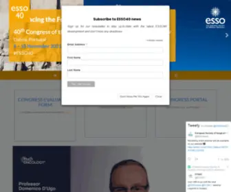 Esso40.org(40th Congress of the European Society of Surgical Oncology) Screenshot