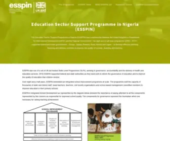 Esspin.org(Helping Nigeria create an education system sustainable) Screenshot