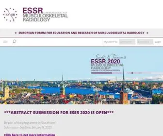 ESSR.org(European Society of Musculoskeletal Radiology) Screenshot