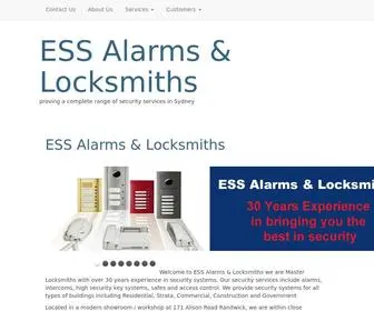 Esssecurity.com.au(ESS Locksmiths & Alarms) Screenshot